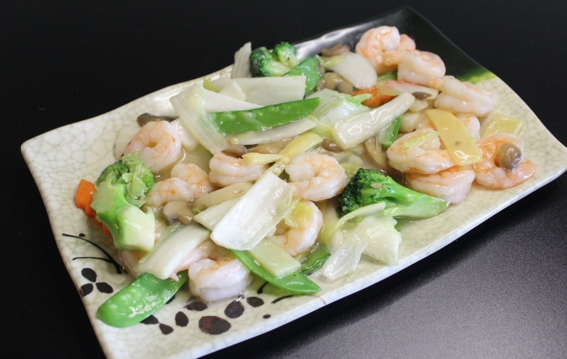 Shrimp with Chinese Vegetables 虾球