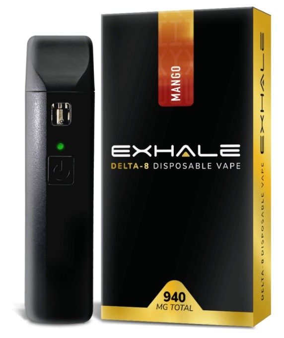 Exhale Delta 8 Disposable Vape 900MG Mango