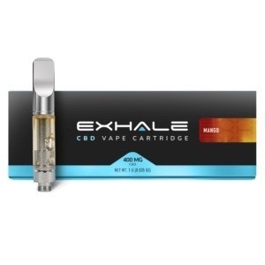 Exhale CBD Vape Cartridge 400MG Mango