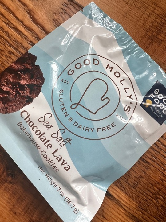 Good Molly's Gluten & Dairy Free Sea Salt Chocolate Lava Cookie