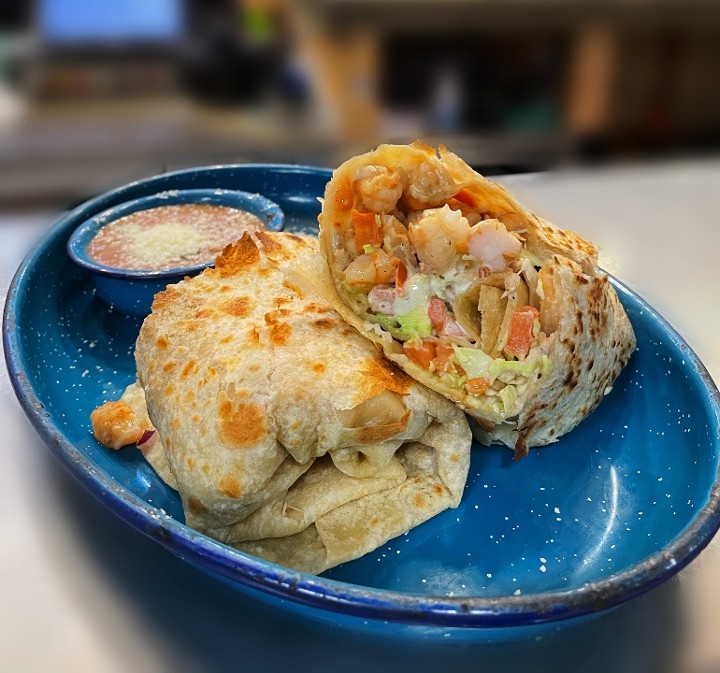 Garlic Shrimp Burrito