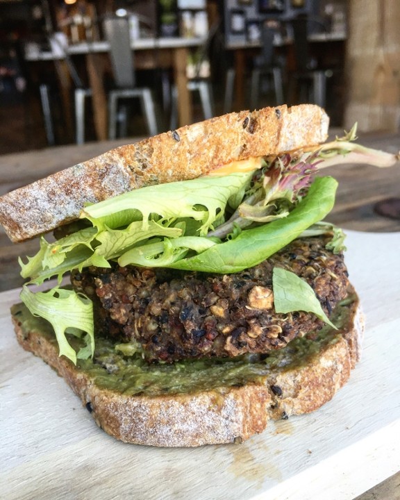 Sweet Potato & Black Bean Burger (Vegan)