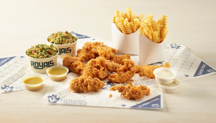 3-4 Person Meal Packs - 15 Tenders, 4 Sides, 4 Dipping Sauces