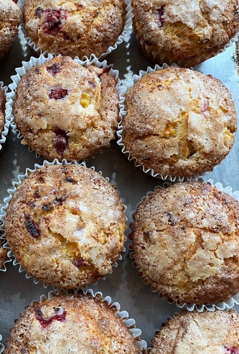 Peach Raspberry Muffin