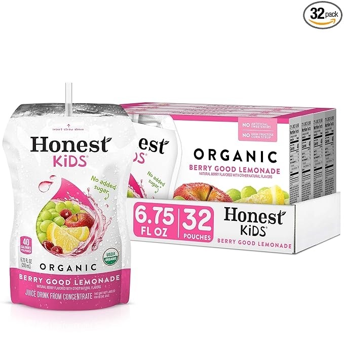 Honest Kids Very Berry Lemonade Pouch 6.75 oz