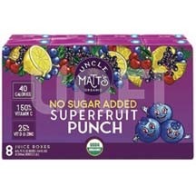 Uncle Matt's Superfruit Punch juice box 6.75 oz