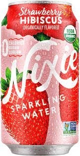 Nixie Strawberry Hibiscus Sparkling Water 12 oz Cans
