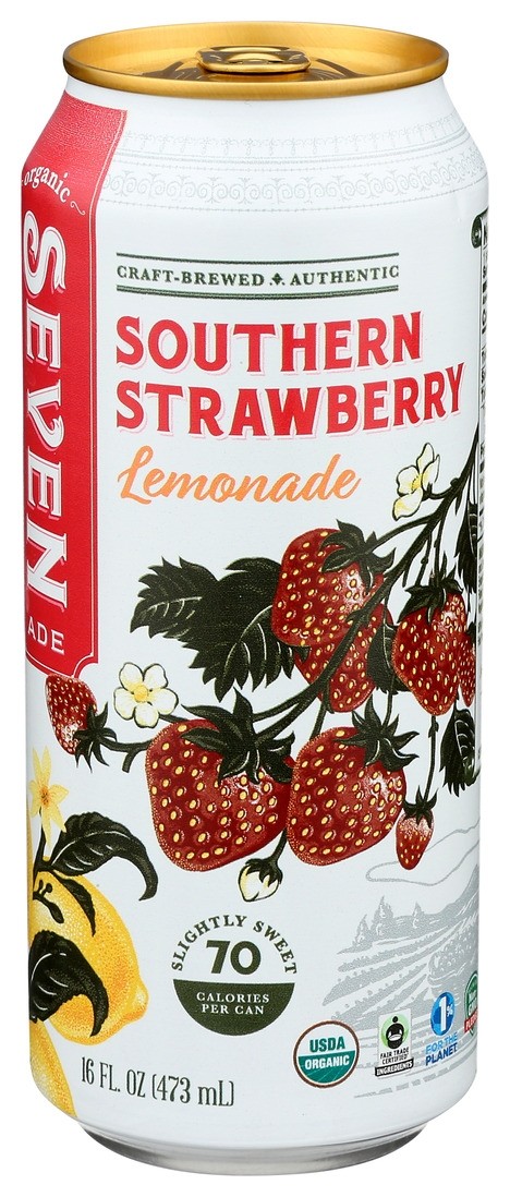 Seven Teas, Southern Strawberry Lemonade 16 oz can