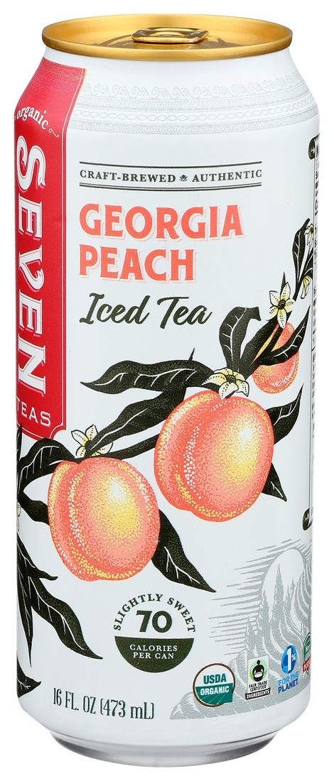 Seven Seas Georgia Peach Ice Tea 16 oz Can
