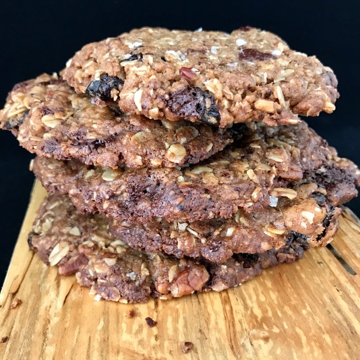 Chocolate, Cherry, Pecan and Oat Sourdough Cookie