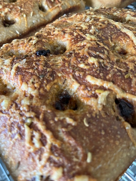 Dates, Parmesan & Fennel Focaccia