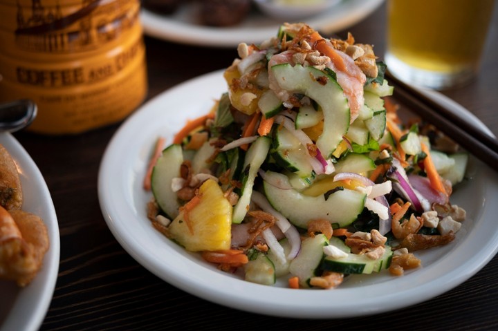 Prawn, Cucumber & Pineapple Salad