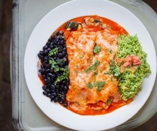 Fresh Veggies Enchiladas