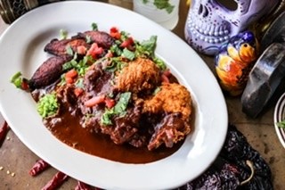 Fried Chicken With Mole