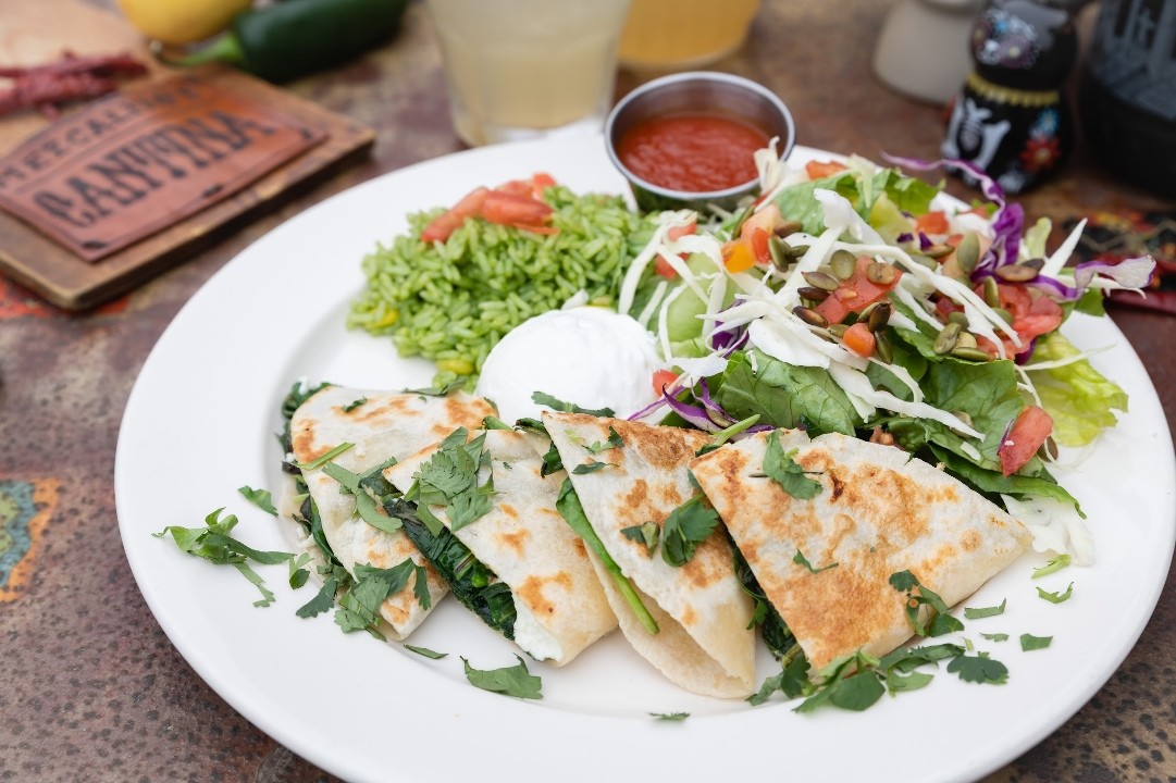 S Spinach & Goats Cheese Quesadilla