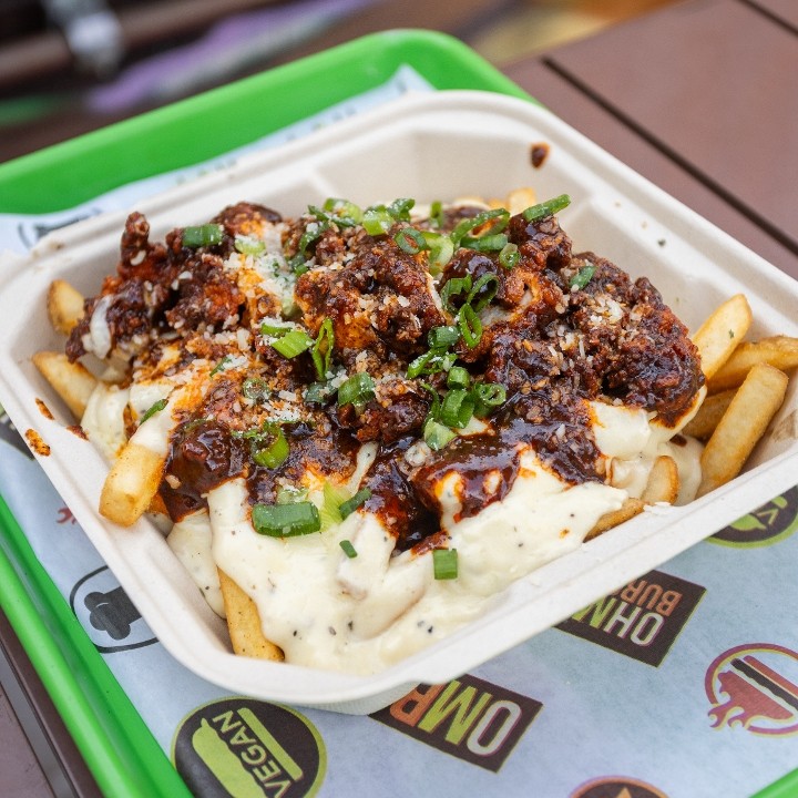 Nashville Hot Chicken Alfredo Fries