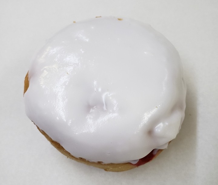 Raspberry Bismark w/ Vanilla Icing