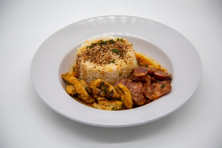 Chicken & Sausage Pourover Rice