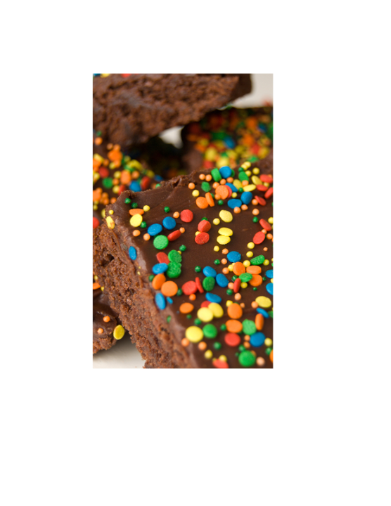 Triangle cut brownie (4)