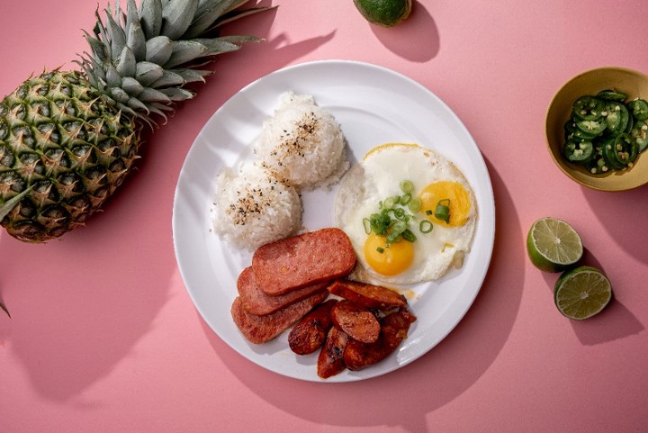 Hawaiian Breakfast (Spam+Portuguese Sausage)