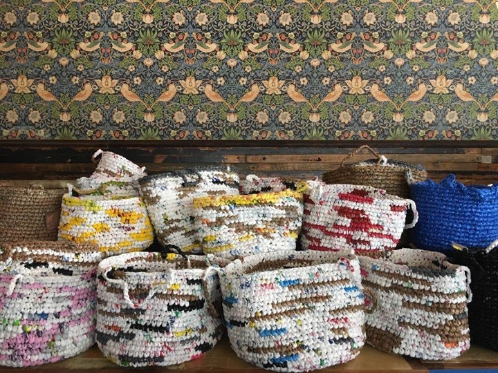 Upcycled Baskets by Congolese Refugee Women