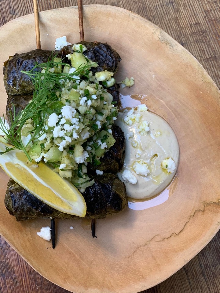 Grilled Lamb Dolmades
