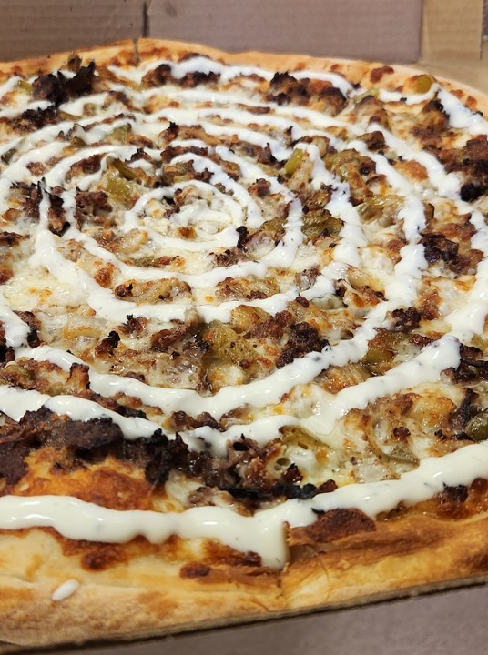 Cheesesteak Pizza