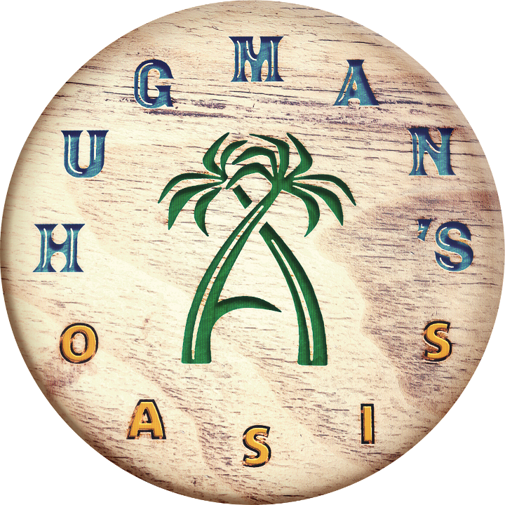 Hugman's Oasis logo