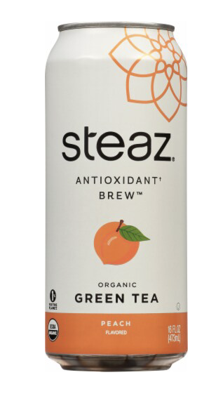 Steaz Organic Peach Iced Green Tea