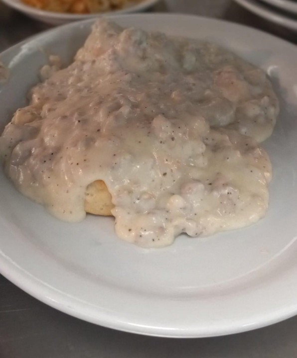 Small Biscuit and Gravy