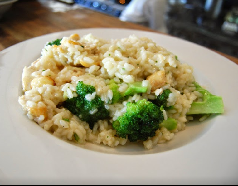 Gluten-Free Risotto with Chicken and Broccoli