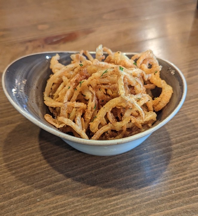 Crispy Onion Straws - Side