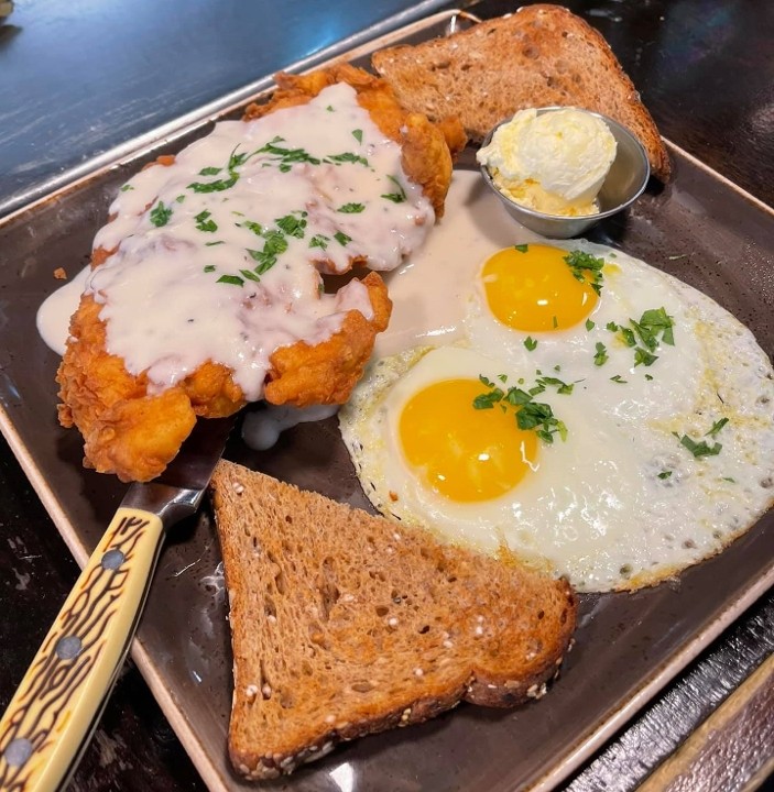 Country Fried Chicken / 2 Eggs / 2 Toast