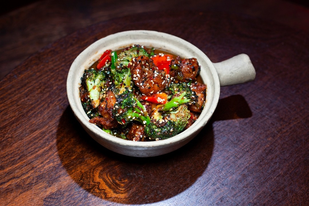 General Tso's Chicken and Broccoli
