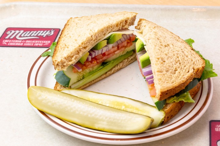 Veggie Sandwich on Wheat (Cold) (Vegetarian)