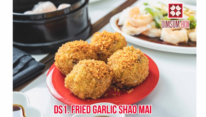Fried Garlic Shao Mai Dumplings