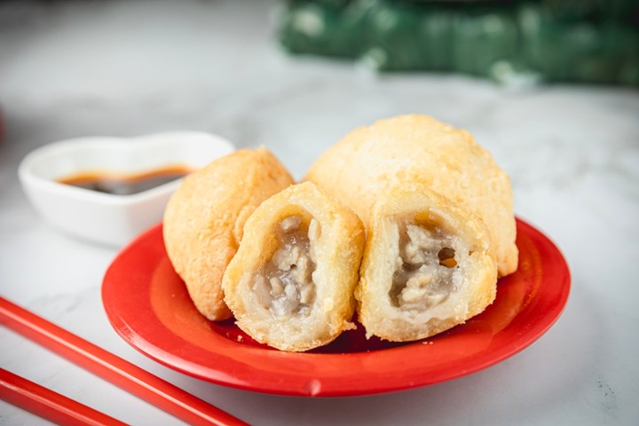 Fried Pork Puff Footballs