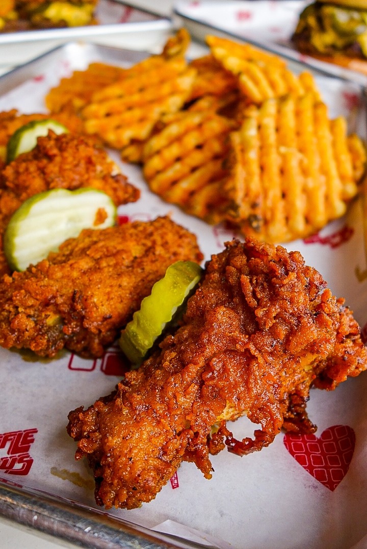 Hot Wings and Waffle Fries