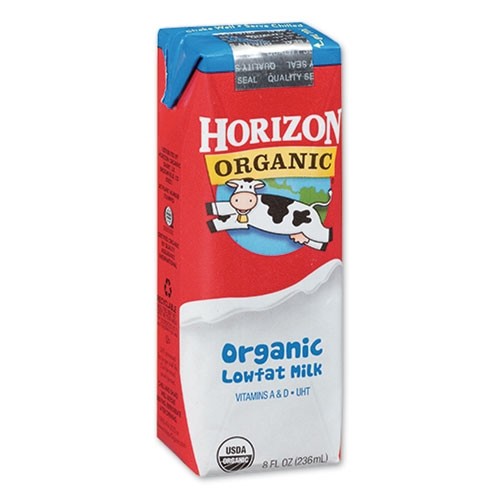 Horizon Organic Lowfat Milk 8 oz