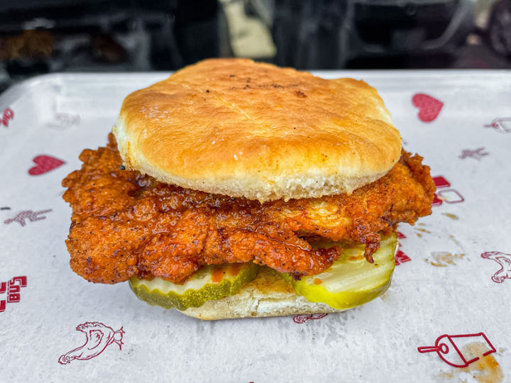 Hot Chicken Sandwich (Biscuit)