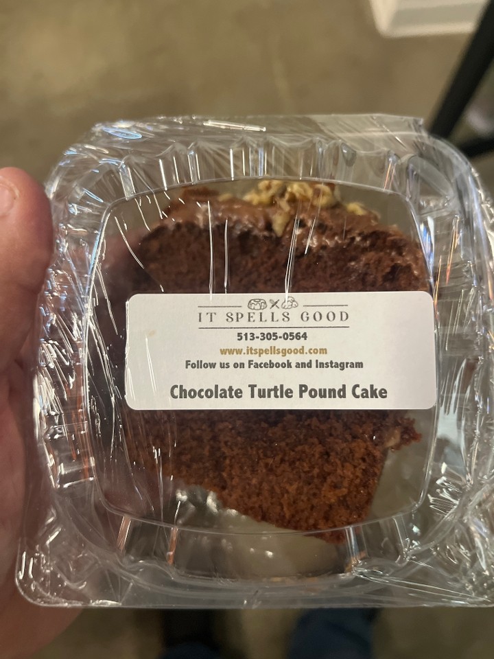 It Spells Good- Chocolate Turtle Pound Cake