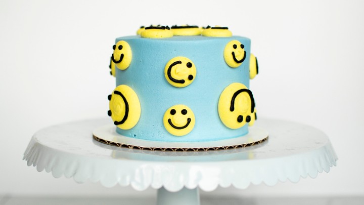 Smiley Smash Cake
