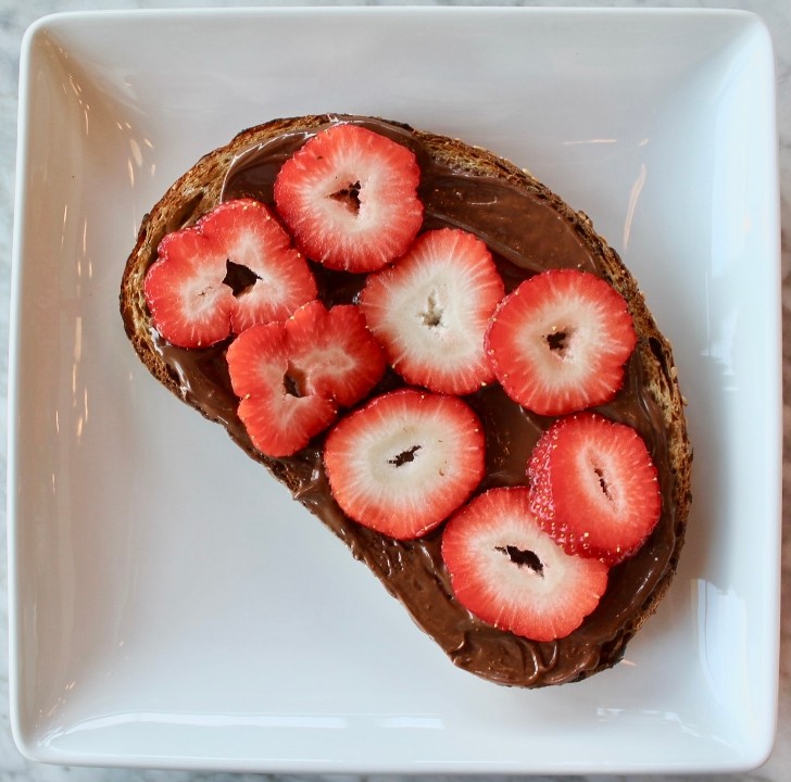 Strawberry Nutella Toast