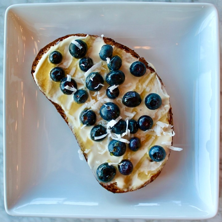 Blueberries & Cream Toast