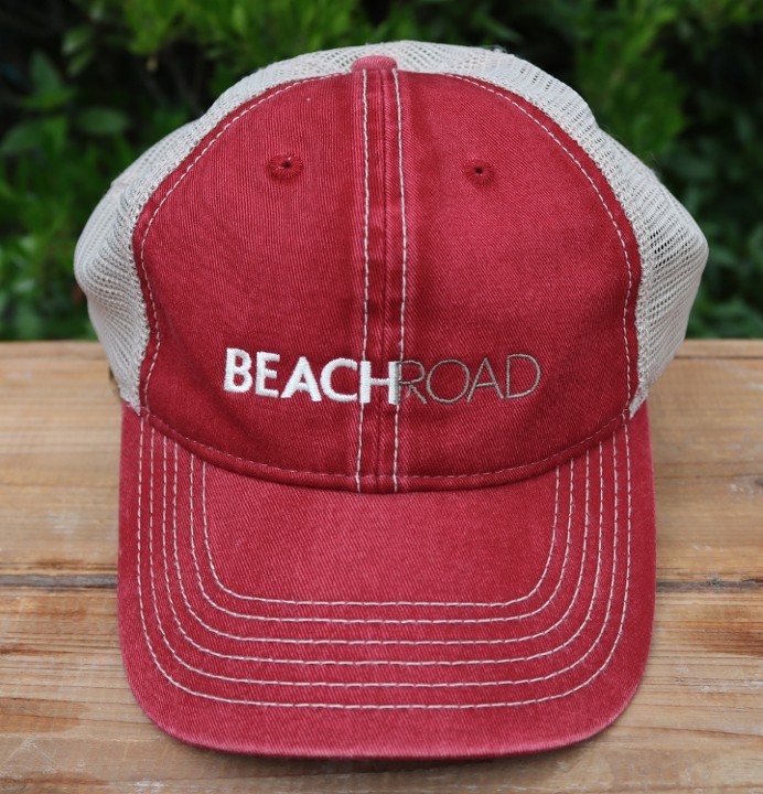 Beach Road Cap - Red/Khaki