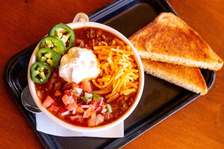 Beef & Bean Chili With the Works