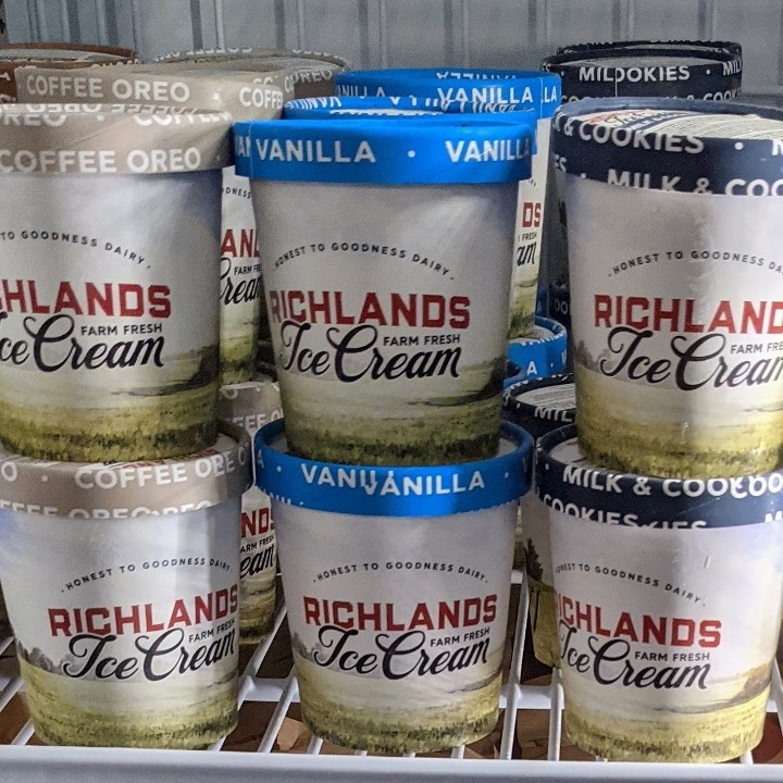 Richland's Ice Cream Pints
