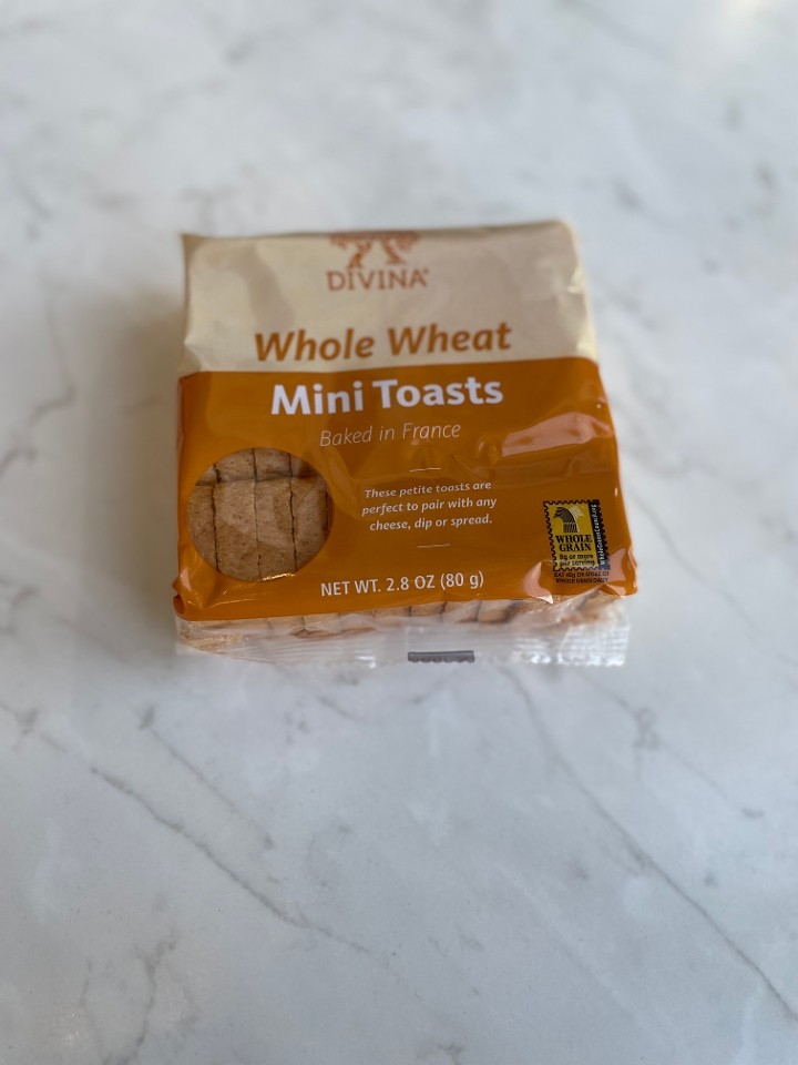 Divina Whole Whole Wheat Mini Toasts