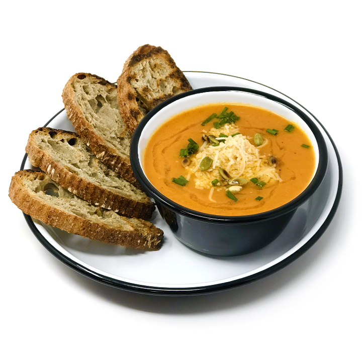 Roasted Tomato Parmezan Soup