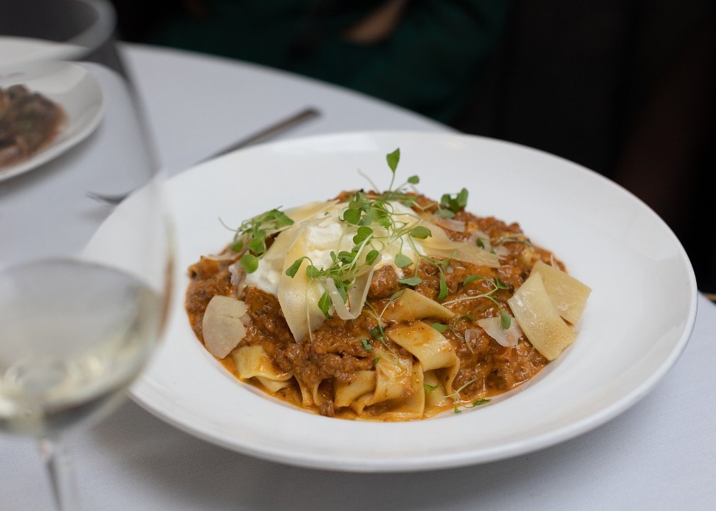 Traditional Pappardelle Bolognese